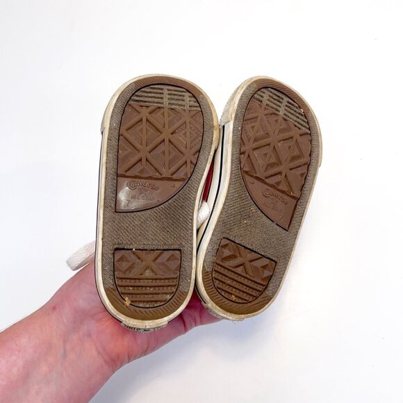 Converse All Stars Pink Low Top Sneakers, Size 7 - Picture 7 of 8